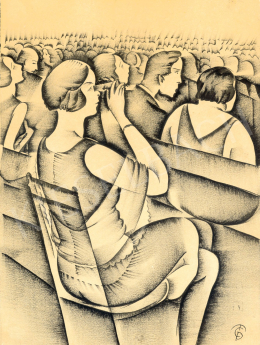 Molnár C. Pál - Színházban, 1920-as évek 