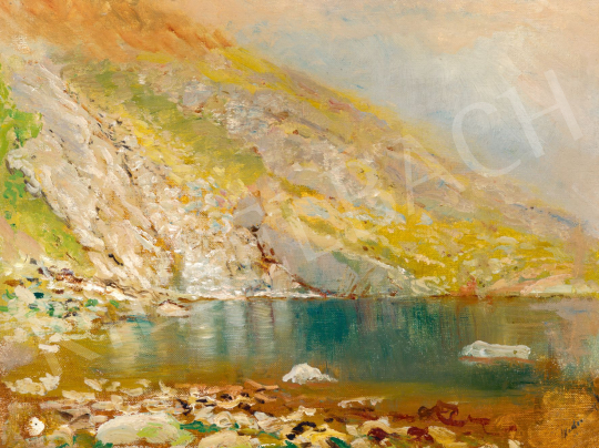  Mednyánszky László - Tengerszem a Tátrában, 1900-as évek eleje | 77. tavaszi aukció aukció / 50 tétel