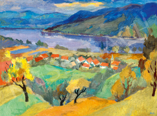  Schey, Ferenc - Danube Bend in th Fall | 77. tavaszi aukció auction / 51 Lot