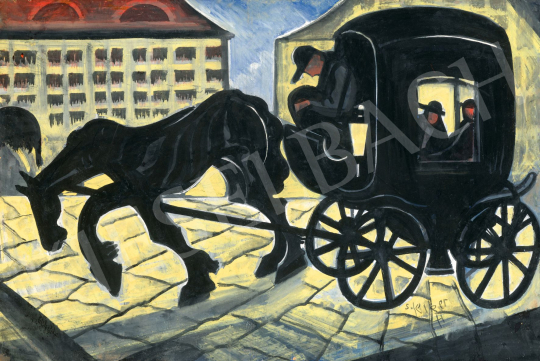  Scheiber Hugó - Fiáker, 1930-as évek második fele | 77. tavaszi aukció aukció / 68 tétel