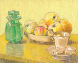 Forbáth, Alfréd (1917-ig Füchsl Alfréd) - Still-Life with Fruits and Coffe Cup 