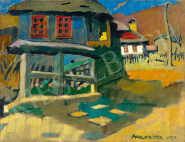 Nagy, Oszkár - Street of Nagybánya with Bridge, 1937 