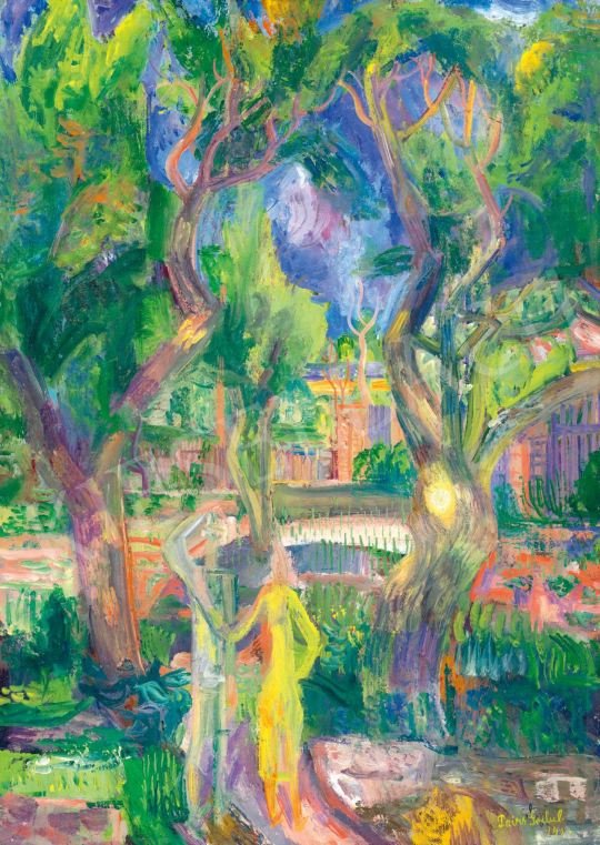  Paizs-Goebel, Jenő - Lovers in the Garden at Szentendre, 1942 | 77th Spring Auction auction / 98 Lot