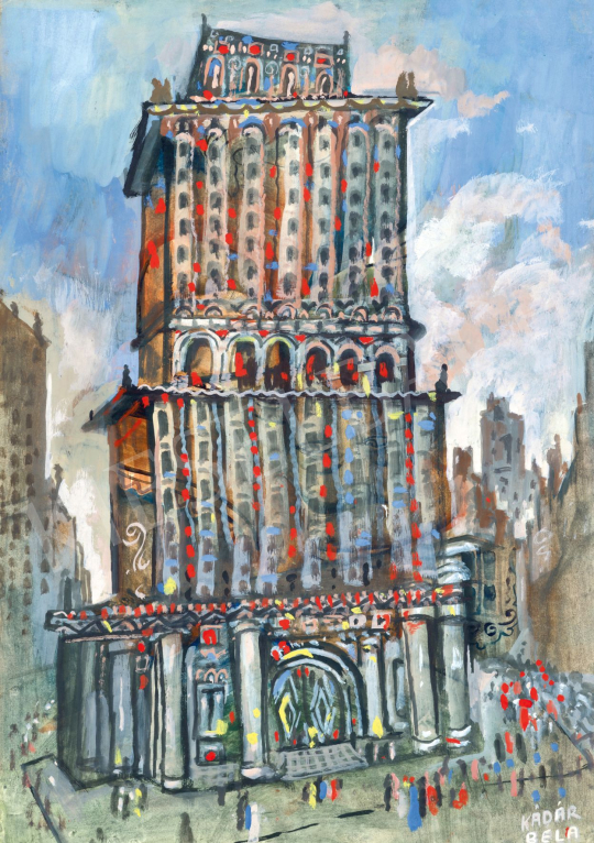  Kádár, Béla - Bank in New York | 77th Spring Auction auction / 123 Lot