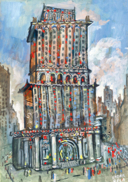  Kádár Béla - New York-i bank épület 