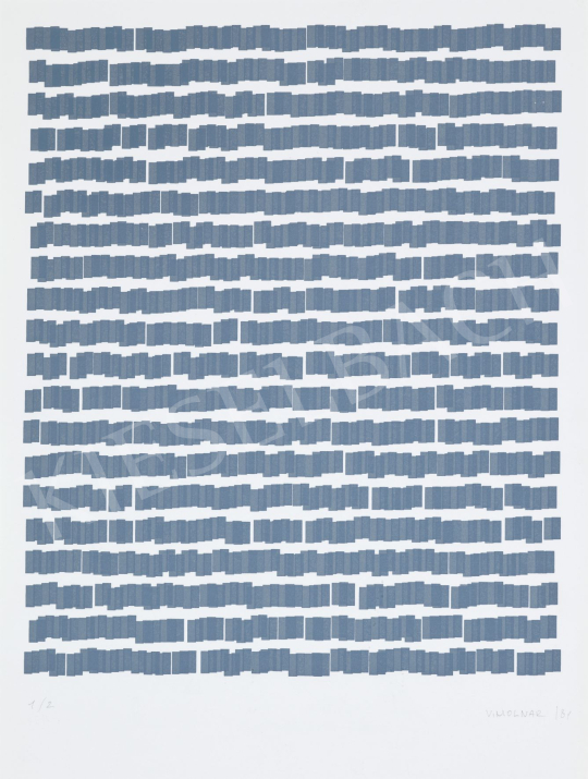  Molnár, Vera - Composition (Strukture horizontale), 1981 | 77th Spring Auction auction / 127 Lot