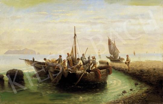 Ismeretlen festő, 19. század vége - Olasz tengeri jelenet | 4. Aukció aukció / 38 tétel