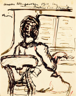Rippl-Rónai József - Zongorázó lány, 1912 