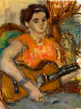  Czóbel, Béla - Young Girl with Guitar 