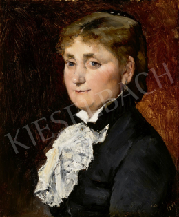  Munkácsy Mihály - Párizsi nő (Kék szemű párizsi nő fehér csipkezsabóval, Madame Benoit), 1881 