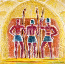 Járitz, Józsa - Three Entrepreneurial Stack Dwellers, c. 1932 