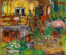  Czóbel, Béla - Garden in Szentendre with Parasol 