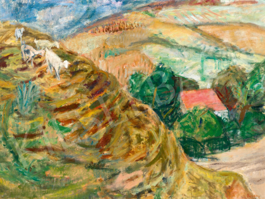 Berény Róbert - Zebegényi dombok, 1930-as  | 77. tavaszi aukció aukció / 210 tétel