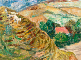 Berény Róbert - Zebegényi dombok, 1930-as  