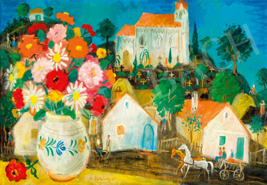 Pekáry, István - Small-Town Afternoon (Vase with Flowers), 1961 | 77th Spring Auction auction / 219 Lot