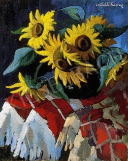 P. Kováts, Ferenc - Still Life of Sunflowers 