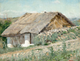  Vaszary János - Nádfedeles házikó, 1893 körül 