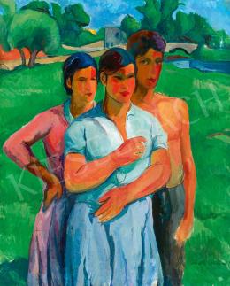  Perlrott Csaba, Vilmos - Models of Nagybánya, 1935 