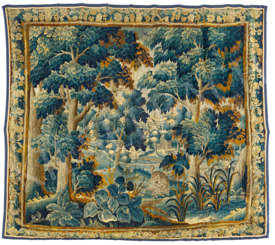  18. századi francia kárpitművész - Tájkép ligettel | 77. tavaszi aukció aukció / 258 tétel