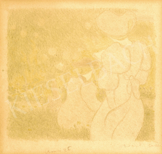 Rippl-Rónai József - Les Vierges (Georges Rodenbach: Les Vierges című kötetének illusztrációja), 1895 | 77. tavaszi aukció aukció / 262 tétel