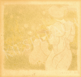 Rippl-Rónai József - Les Vierges (Georges Rodenbach: Les Vierges című kötetének illusztrációja), 1895 