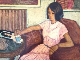  Czene Béla - Egy csésze kávé, 1966  