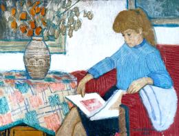  Czene, Béla jr. - Girl flipping through an album, 1962 