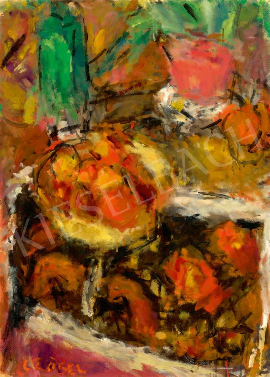  Czóbel Béla - Műtermi csendélet gyümölcsökkel festménye