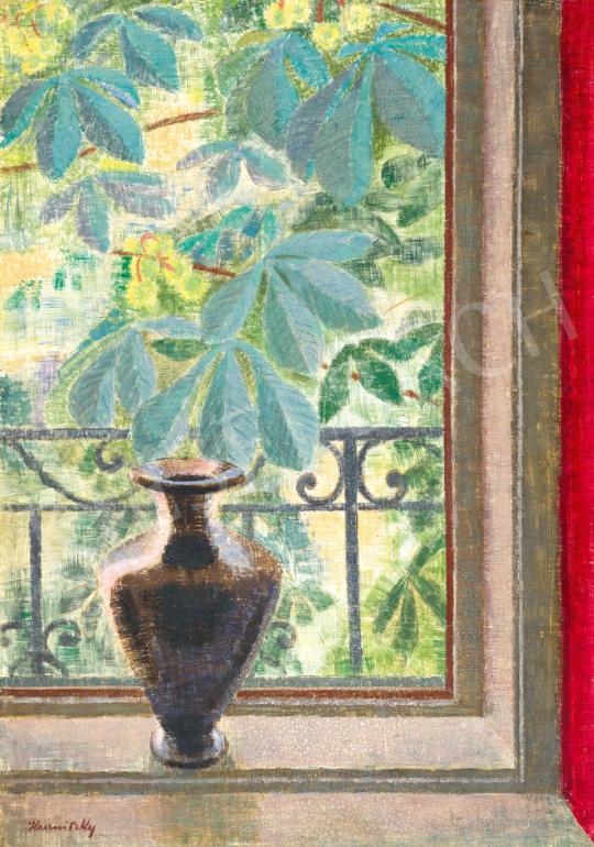 For sale  Hranitzky, Ilona - View from the Atelier on Naphegy (Chestnut Trees in May), c. 1930 's painting