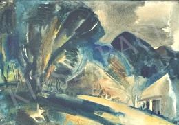  Márffy Ödön - Kék dombos táj, 1942  