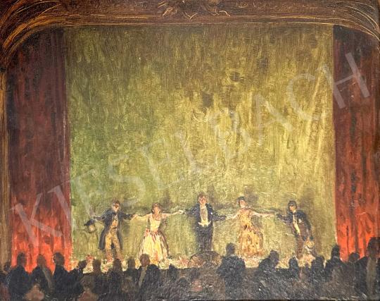 Eladó  Pólya Tibor - Színházban festménye