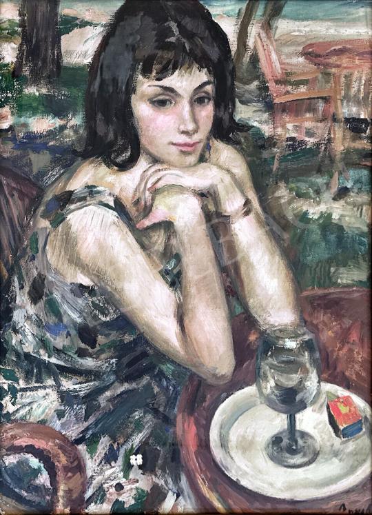 Balogh András - Nyári vendéglőben festménye