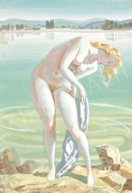  Molnár C., Pál - Bathing Nude at the Shore, c. 1940 | 78. autumn auction auction / 1 Lot