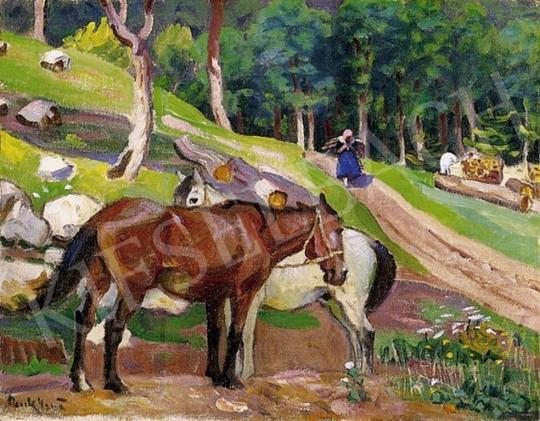 Csuk Jenő - Nagybányai erdőszélén | 4. Aukció aukció / 72 tétel