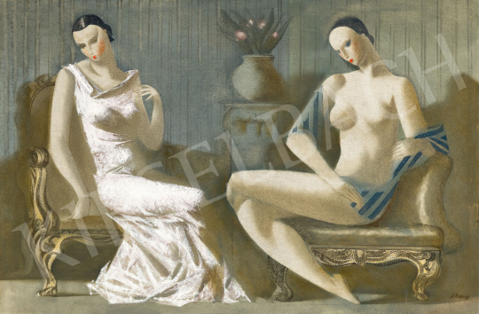  Vlasov, Aleksey - Art deco lányok (Barátnők) | 78. őszi aukció aukció / 26 tétel