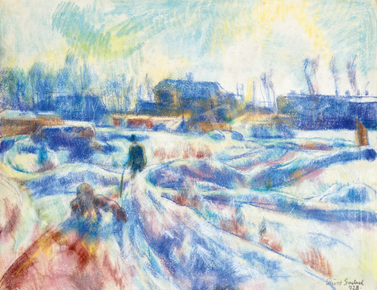  Paizs-Goebel, Jenő - Gleaming Winter Sunshine, 1928 | 78. autumn auction auction / 42 Lot