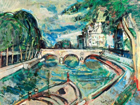  Szentgyörgyi, Kornél - Bank of Seine in Paris, 1962 | 78. autumn auction auction / 45 Lot