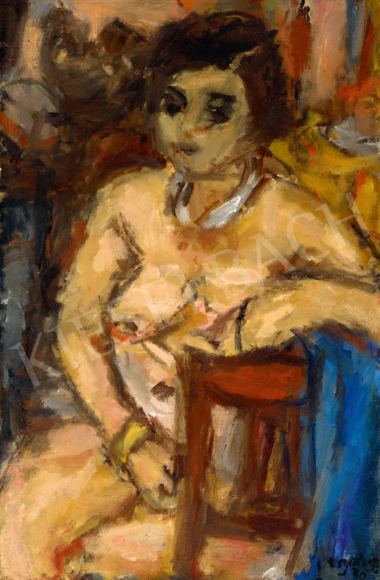  Czóbel Béla - Párizsi akt (Ülő akt), 1926 | 78. őszi aukció aukció / 74 tétel