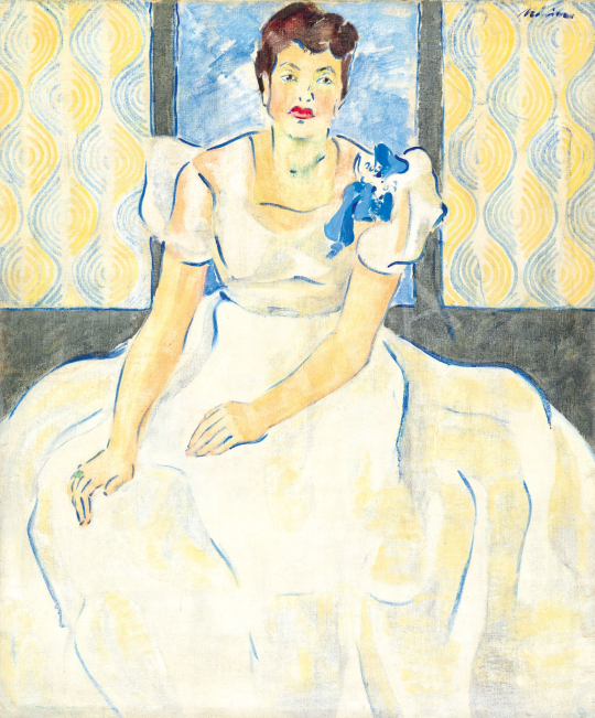  Móricz Margit - Kék harmónia (Femme fatale), 1940 körül | 78. őszi aukció aukció / 91 tétel
