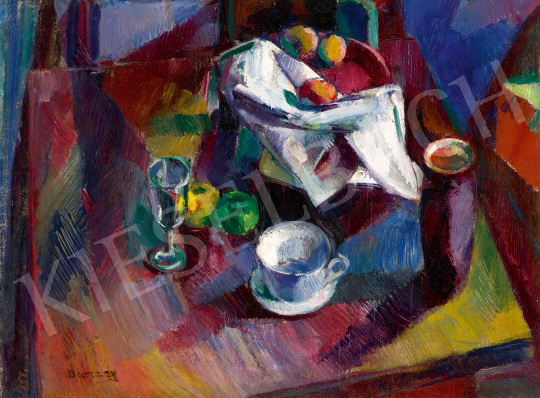  Barcsay, Jenő - Still-Life with Fruits and Glasses, mid 1920s | 78. autumn auction auction / 138 Lot