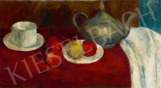  Rozgonyi László - Csendélet csészével és almával | 78. őszi aukció aukció / 140 tétel