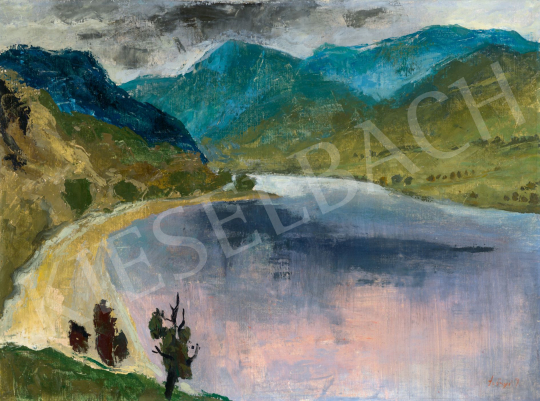  Szőnyi, István - The Danube at Zebegény (Pink Lights), 1930s | 78. autumn auction auction / 144 Lot