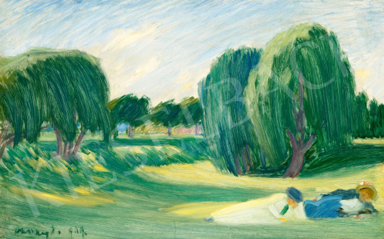  Vaszary János - Nyári plein-air (Hölgyek a parkban), 1909 | 78. őszi aukció aukció / 167 tétel