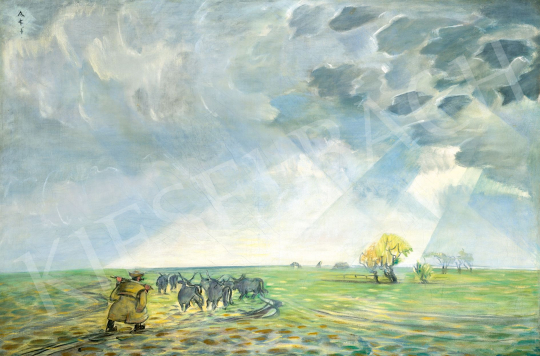 Boromisza Tibor - Hortobágy különleges fényviszonyok között , 1929 | 78. őszi aukció aukció / 178 tétel