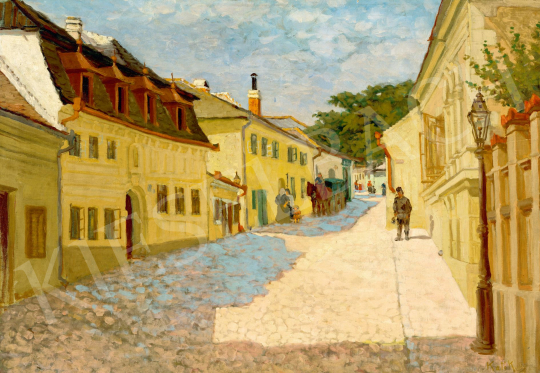 Kató, Kálmán (Kriszlanits Kálmán, Krisztanits - Summer Day in the Tabán (Budapest), c. 1905 | 78. autumn auction auction / 202 Lot