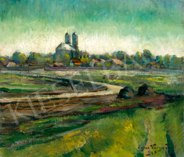  Ilosvai Varga István - Táj különleges fényviszonyok között (Kunhegyes), 1926 