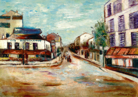  Diener-Dénes Rudolf - Párizsi utcarészlet | 78. őszi aukció aukció / 218 tétel