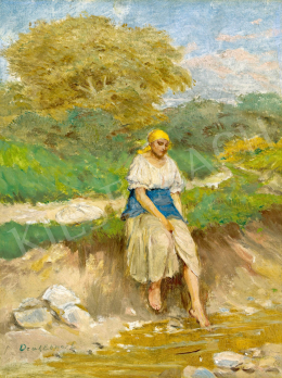 Deák-Ébner Lajos - Nyári felfrissülés a vízparton 