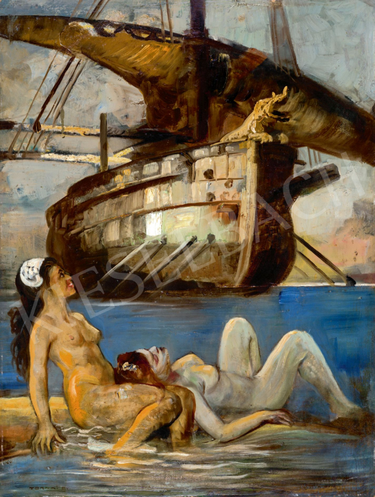  Tornai Gyula - Odüsszeusz és a szirének, 1904 körül | 78. őszi aukció aukció / 233 tétel