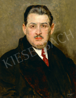  Karlovszky Bertalan - Juwelier Géza szőnyegkereskedő portréja, 1921 